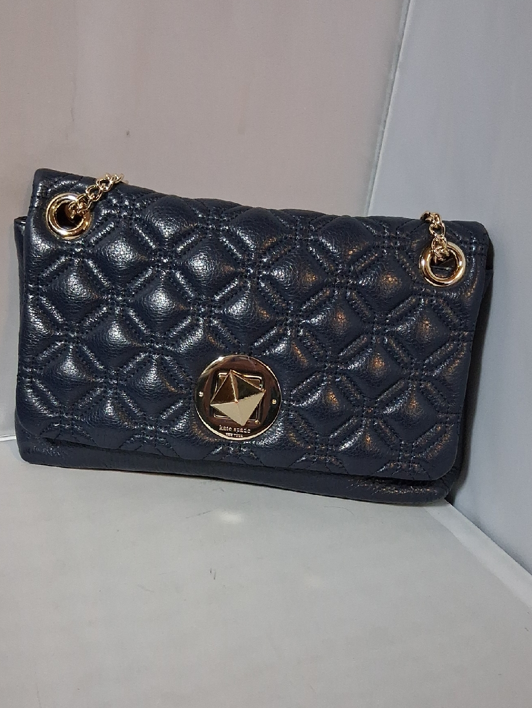 Kate Spade Cynthia New York Astor Court Blue Quilted Bag